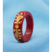 Crimson Bloom Adjustable Ring
