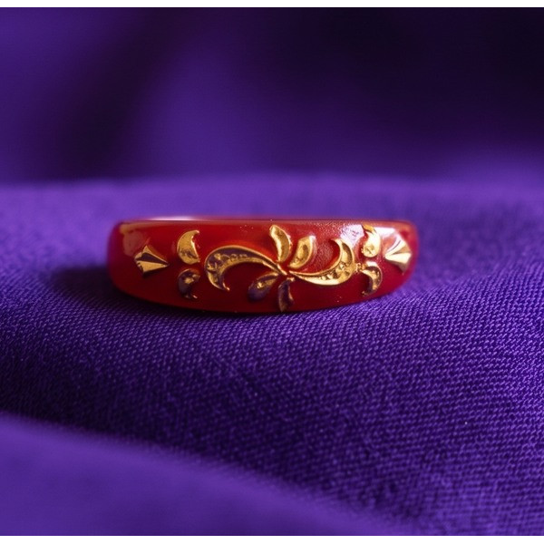 Regal Petal Gold Accent Ring