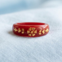 Ruby Mist Floral Band
