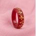 Golden Leaf Crimson Ring