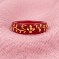 Red Enchantment Gold Ring
