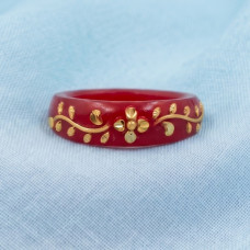 Golden Leaf Crimson Ring Golden Leaf Crimson Ring