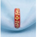 Crimson Blossom Gold Leaf Ring