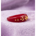 Scarlet Bloom Enamel Band