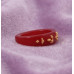 Golden Petal Red Ring