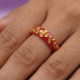 Ruby Blossom Floral Ring