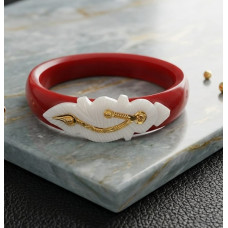 Royal Pearl Bloom Red Bracelet