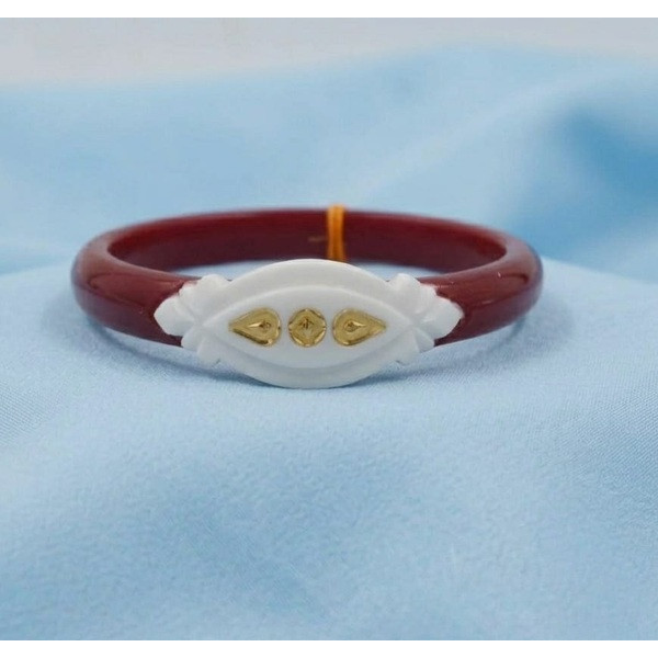Golden Petal Red Charm Bracelet