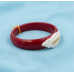 Golden Petal Red Charm Bracelet