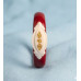 Golden Petal Red Charm Bracelet