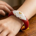 Ruby Elegance Gold Motif Kada