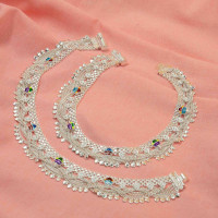 Rainbow Glow Silver Payal
