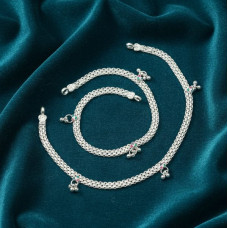Noor Classic Silver Anklet