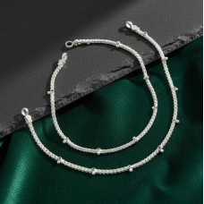 Plain Silver Anklet