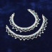 Designer Layered Silver Anklet for Women
