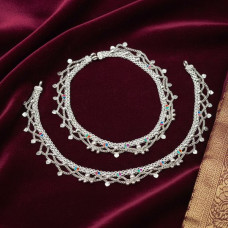 Boho Silver Charm Anklet