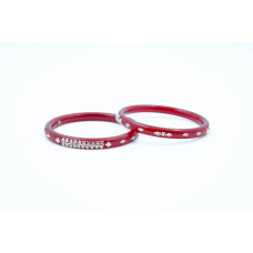 Crimson Diamond Spark Bangles
