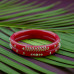 Ruby Shine Leaf Bangles