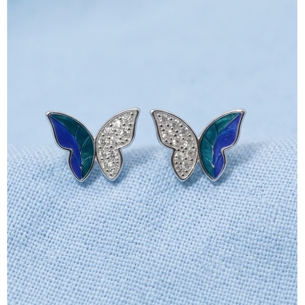 Ocean Glow Butterfly Studs