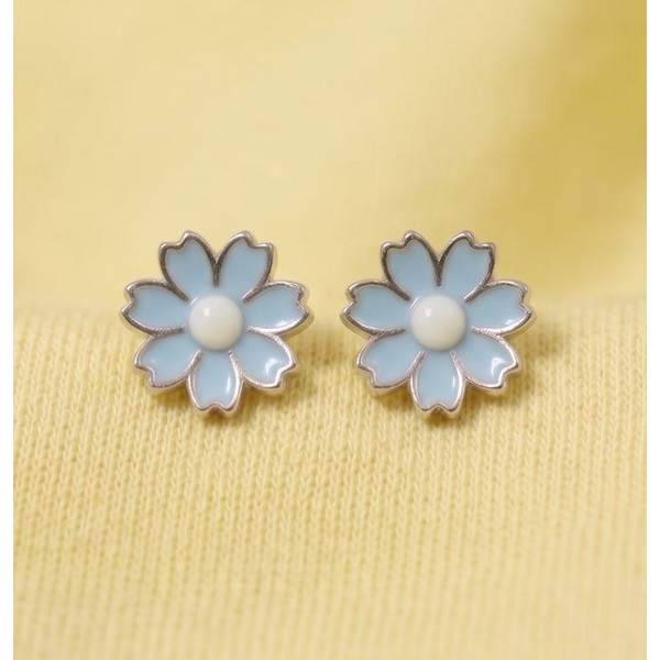 Lemon Bloom Flower Earrings