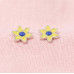 Yellow Petal Charm Studs