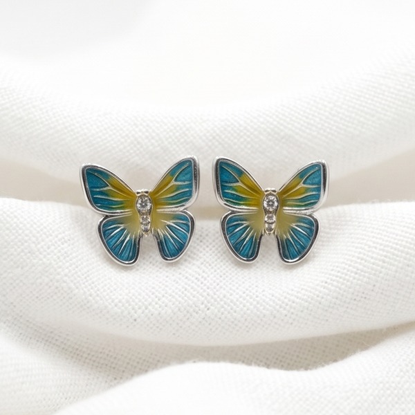 Fresh Flower Charm Studs