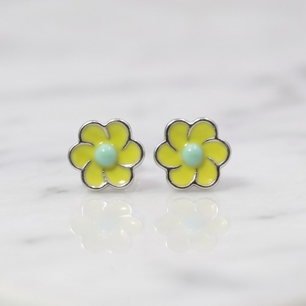 Tiny Yellow Chickie Studs