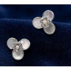 Pearl Blossom Stud Earrings
