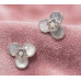 Pearl Blossom Stud Earrings