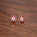 Silver Petal Pearl Earrings