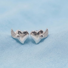 Angel Heart Wing Studs