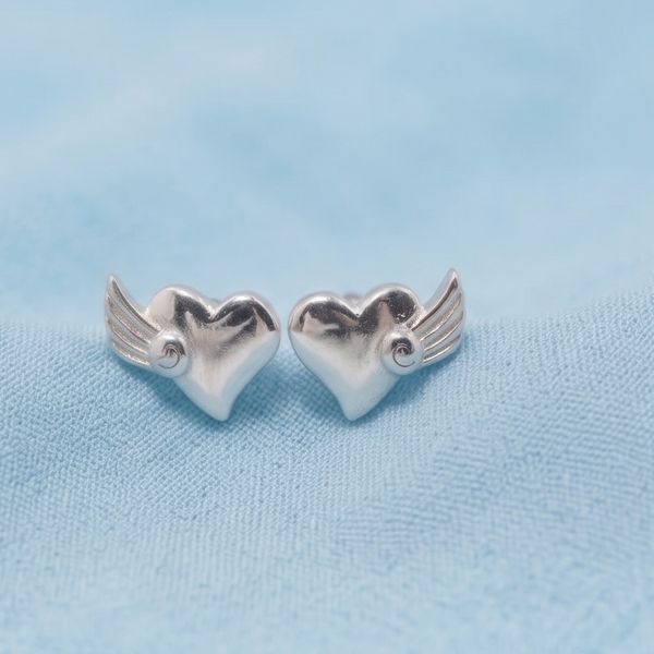 Angel Heart Wing Studs