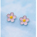 Silver Cupid Heart Earrings