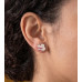 White Blossom Silver Studs