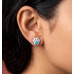 Moonlight Floral Stud Earrings