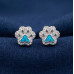 Moonlight Floral Stud Earrings
