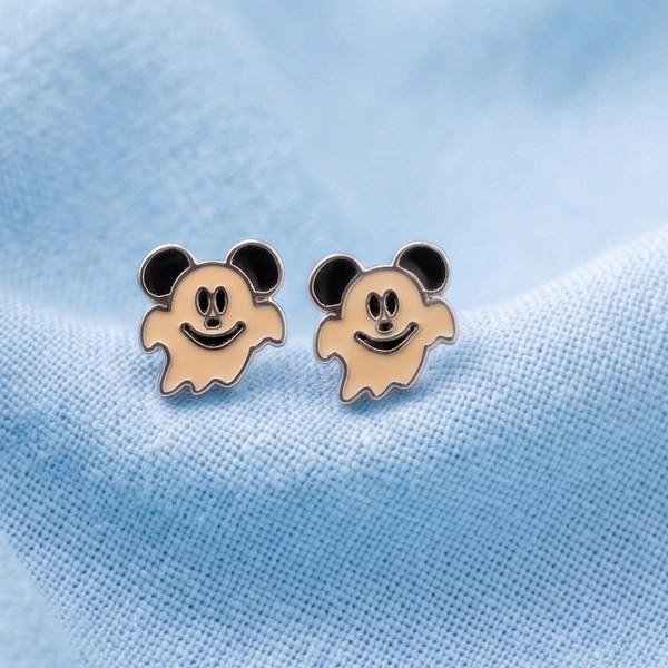 Blue Opal Paw Print Earrings