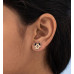 Blue Opal Paw Print Earrings