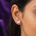 Shimmering Paw Crystal Studs