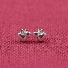 Tiny Heart Charm Stud Earrings Tiny Heart Charm Stud Earrings