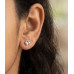 Tiny Heart Charm Stud Earrings