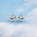 Tiny Heart Charm Stud Earrings
