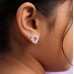 Silver Sweetheart Mini Studs