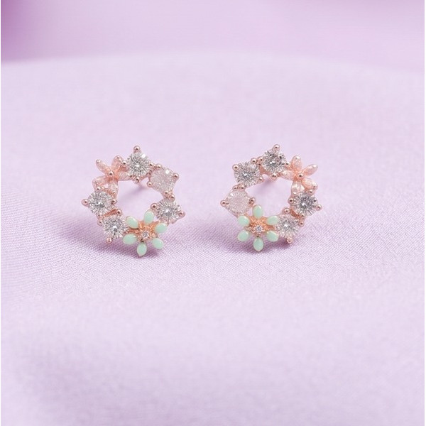 Silver Sweetheart Mini Studs