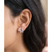 Green Blossom Tassel Studs