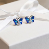 Floral Grace Chain Studs