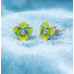 Lime Blossom Stud Earrings
