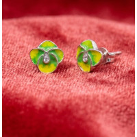 Lime Blossom Stud Earrings