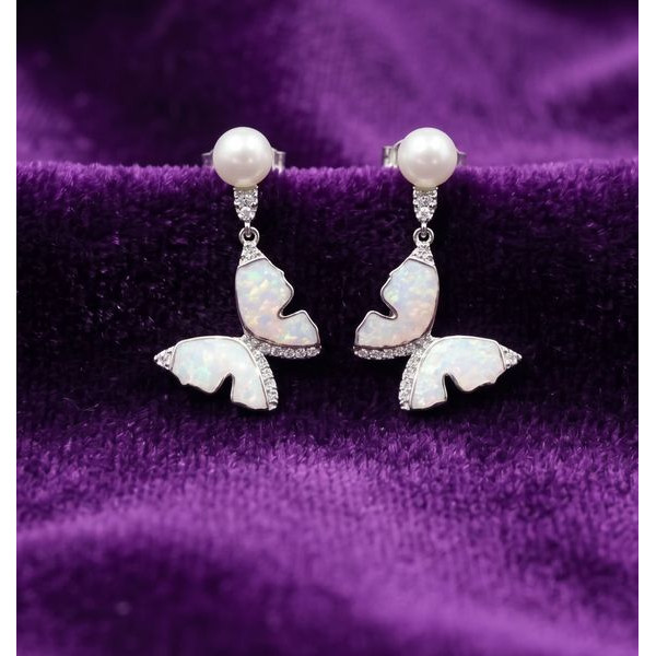 Citrus Petal Silver Studs