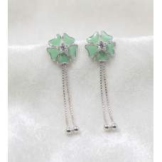 Mint Blossom Tassel Stud Earrings Mint Blossom Tassel Stud Earrings